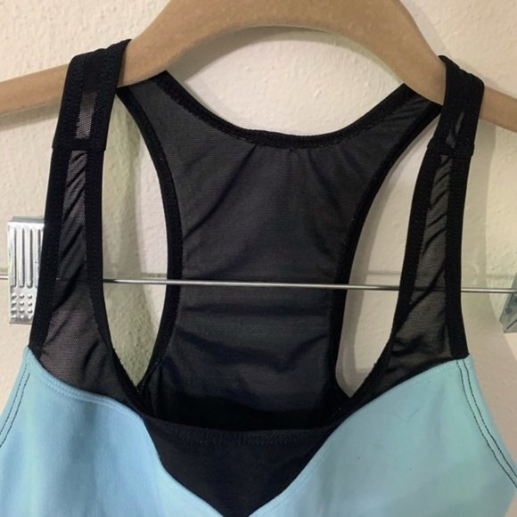NIKE racerback tank top womens light blue dri fit tank with mesh back xsmall - Picture 4 of 5